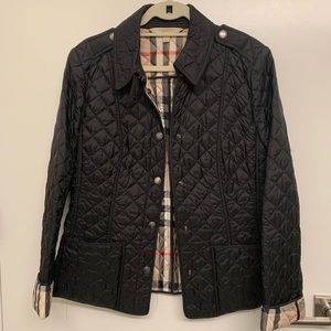 Burberry Black Quilted Jacket